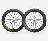 Oquo Juego Ruedas Carretera RA80LTD CS Sram XDR Racing Green Matt