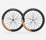 Oquo Juego Ruedas Carretera RA57LTD CS Sram XDR Metallic Golden Sand Matt