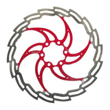 Brzdový kotouč XLC BR-X02 6-šroubů stříbrná/červená