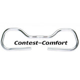 Ergotec Contest Comfort Řídítka 570mm Rise 42mm 3º Hliník Stříbrná Anodizovaná