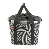 Klickfix Zebra přední taška 15L 35x28x26cm černá/bílá