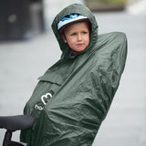 Hamax Waterproof Poncho pro dětskou sedačku na kolo zelená