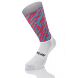 Ponožky Mb Wear Aero Fast H20 Allover Červená/Modrá